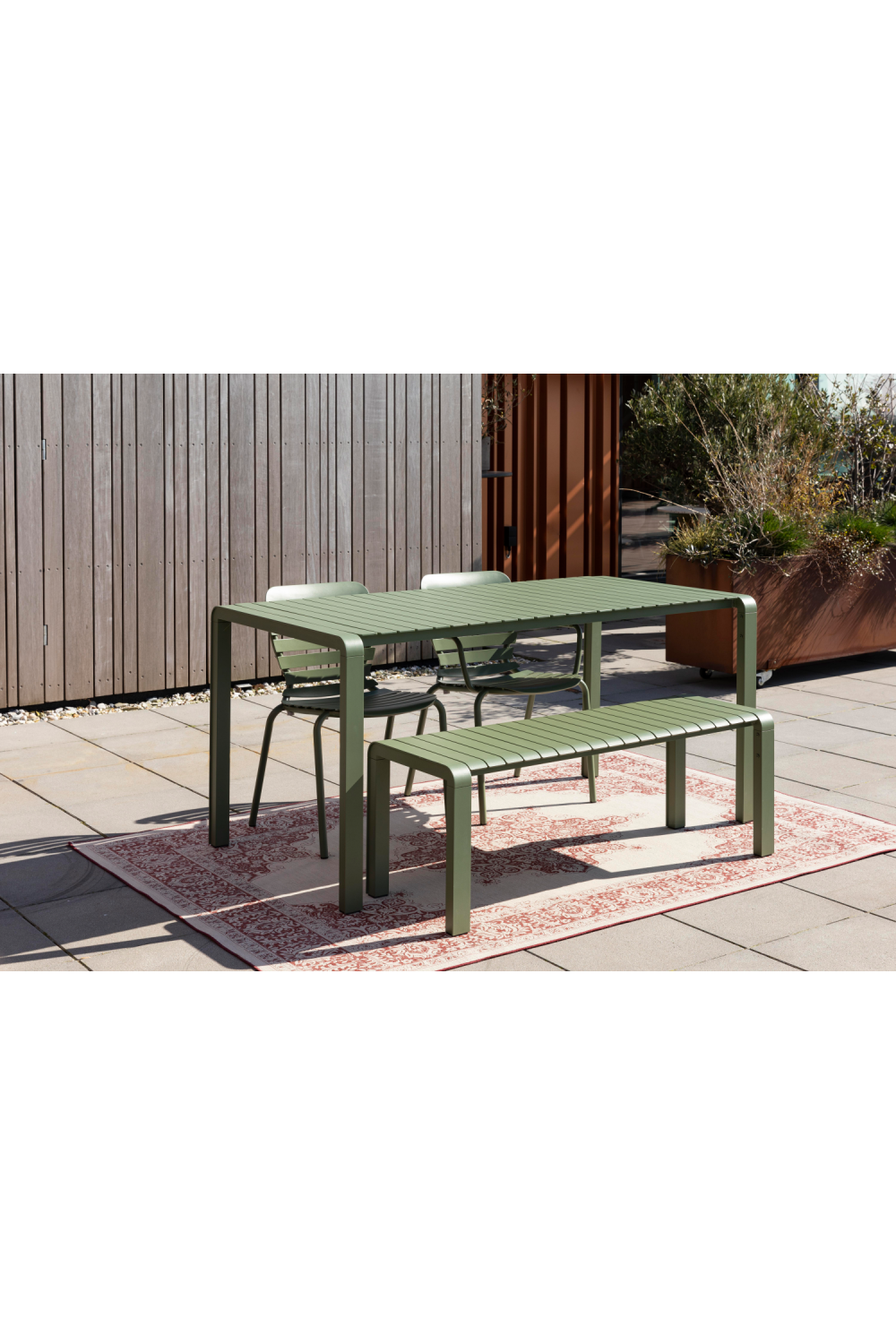 Rectangular Slatted Garden Bench | Zuiver Vonder | OROA.com