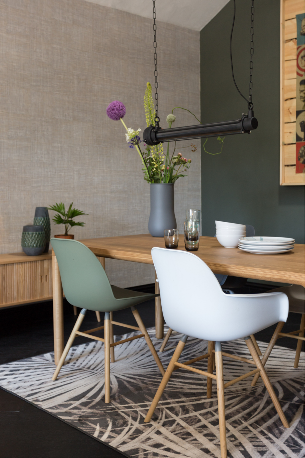 Lacquered Wood Dining Table (L) | Zuiver Storm | OROA.com