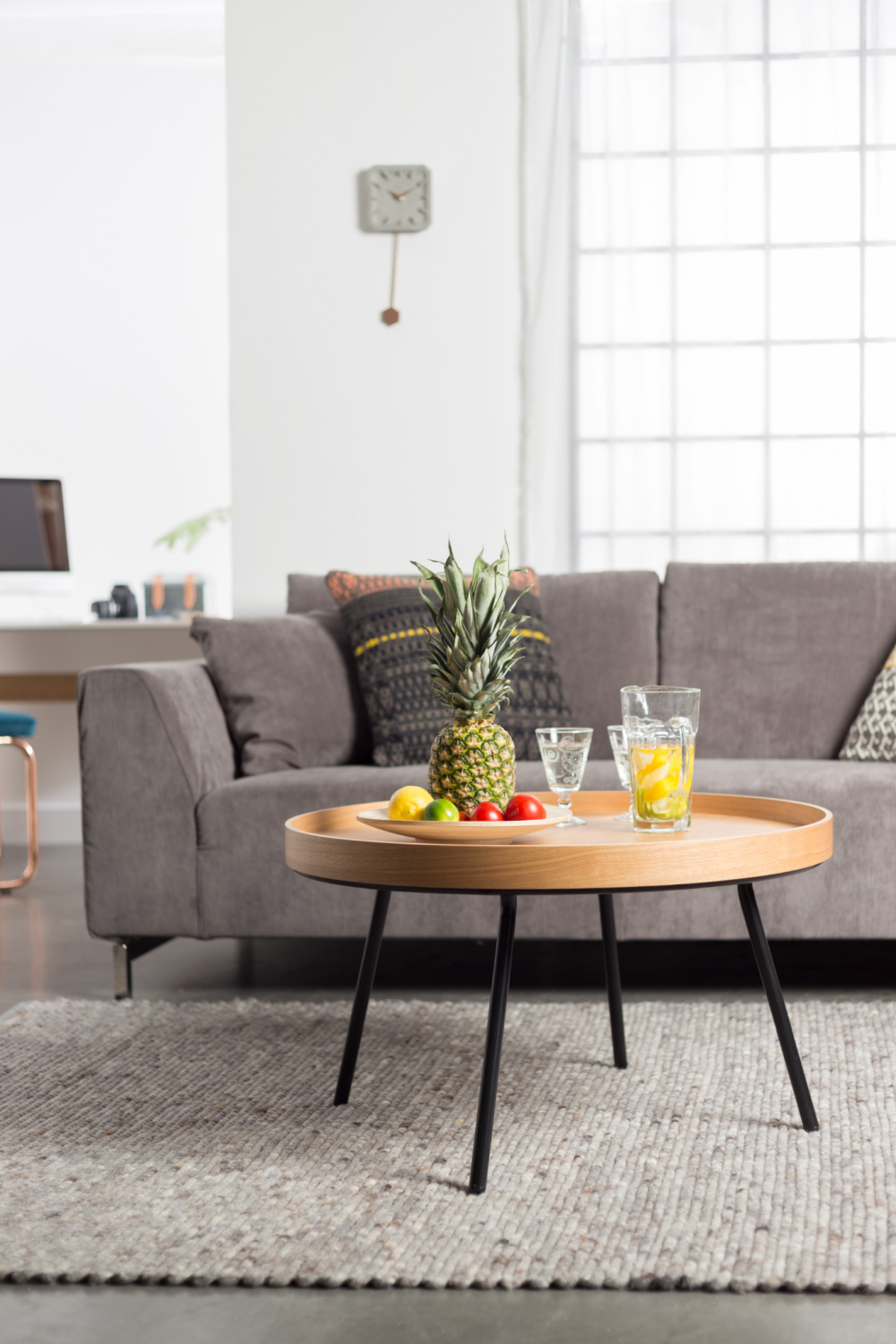 Removable Tray Coffee Table | Zuiver Oak Tray | OROA.com