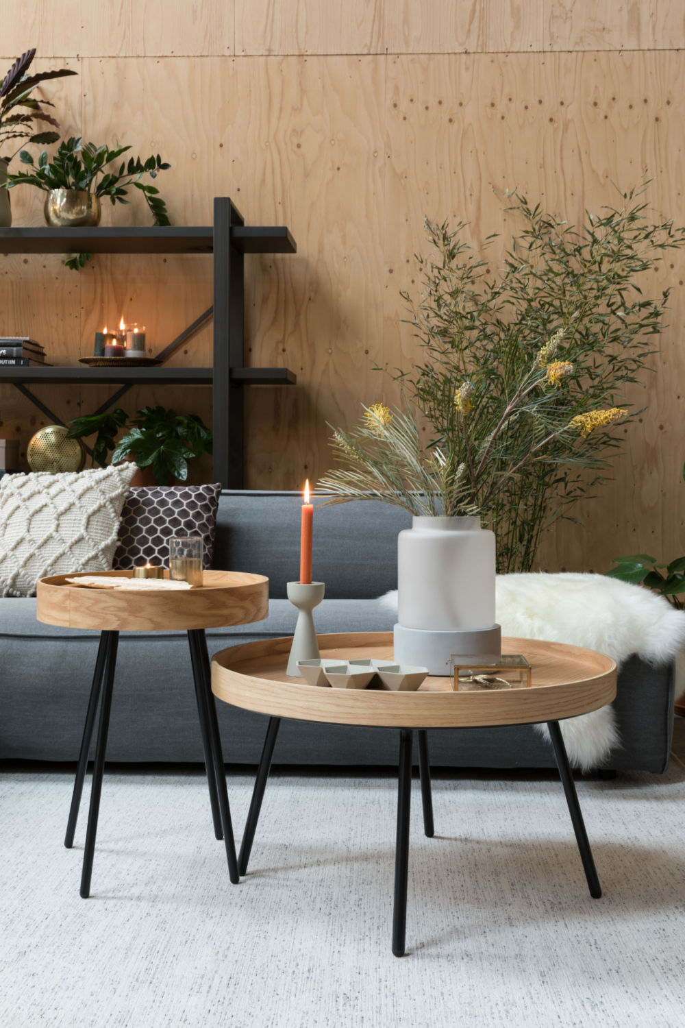 Removable Tray Coffee Table | Zuiver Oak Tray | OROA.com