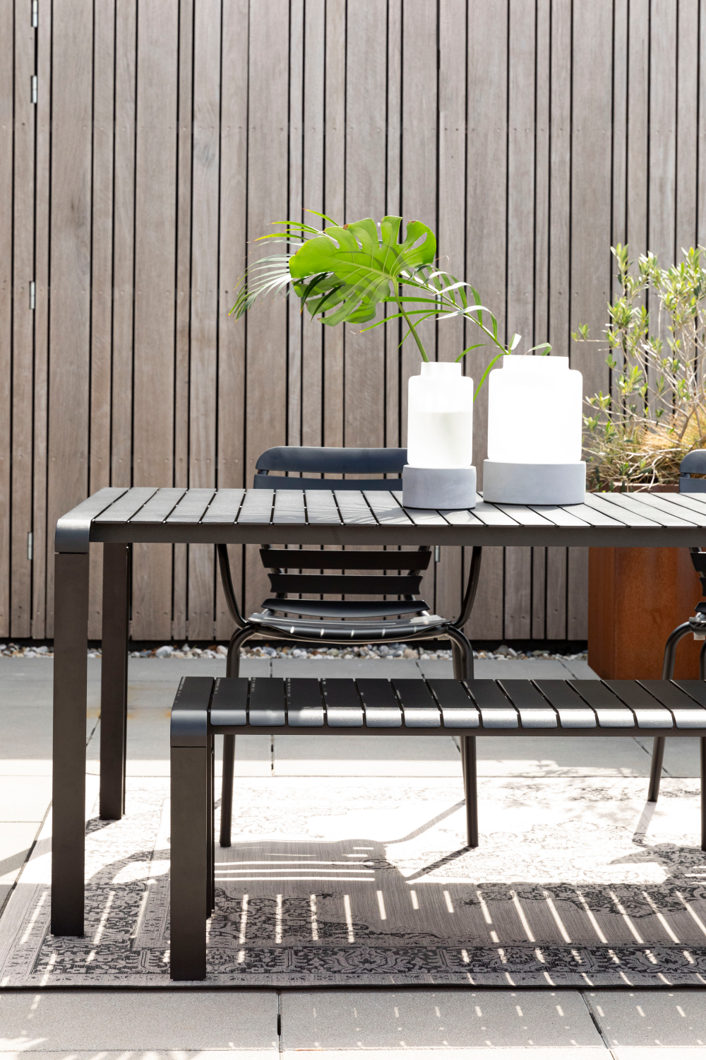 Slatted Aluminum Garden Table | Zuiver Vondel | OROA.com