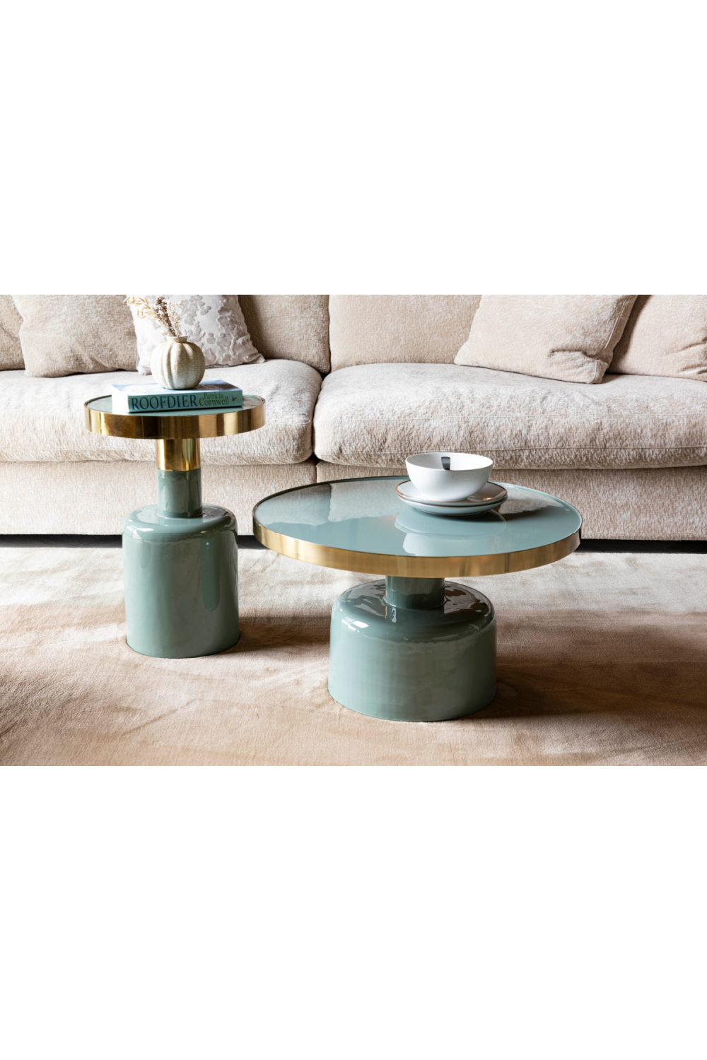 Round Enameled Coffee Table | Zuiver Glam | Oroatrade