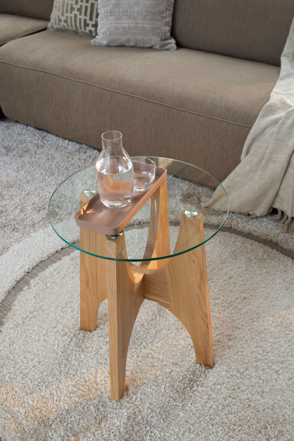 Ash Wood Modern Side Table | Zuiver Kobe | OROA.com