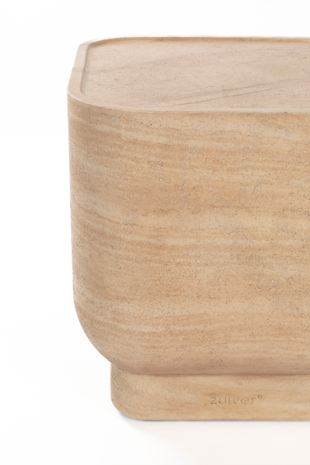 Minimalist Travertine Side Table | Zuiver Noble | OROA.com