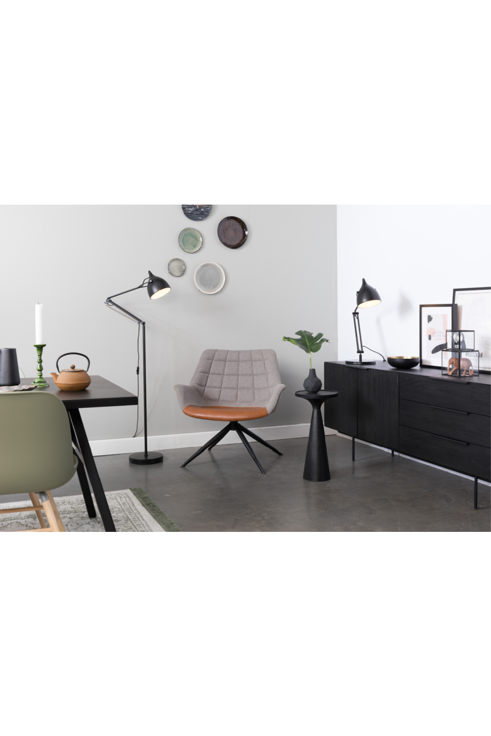 Brown Upholstered Accent Chair | Zuiver Doulton | OROA.com