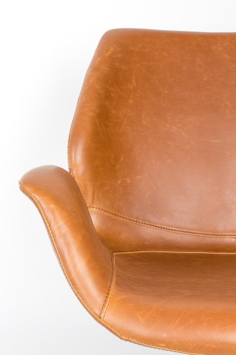 Leather Swivel Lounge Chair | Zuiver Nikki | Oroa.com