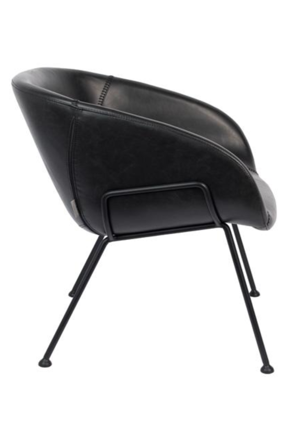 Baseball-Stitched Leather Lounge Chair | Oroa.com