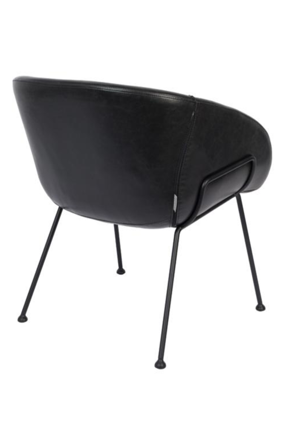 Baseball-Stitched Leather Lounge Chair | Zuiver Feston | Oroa.com