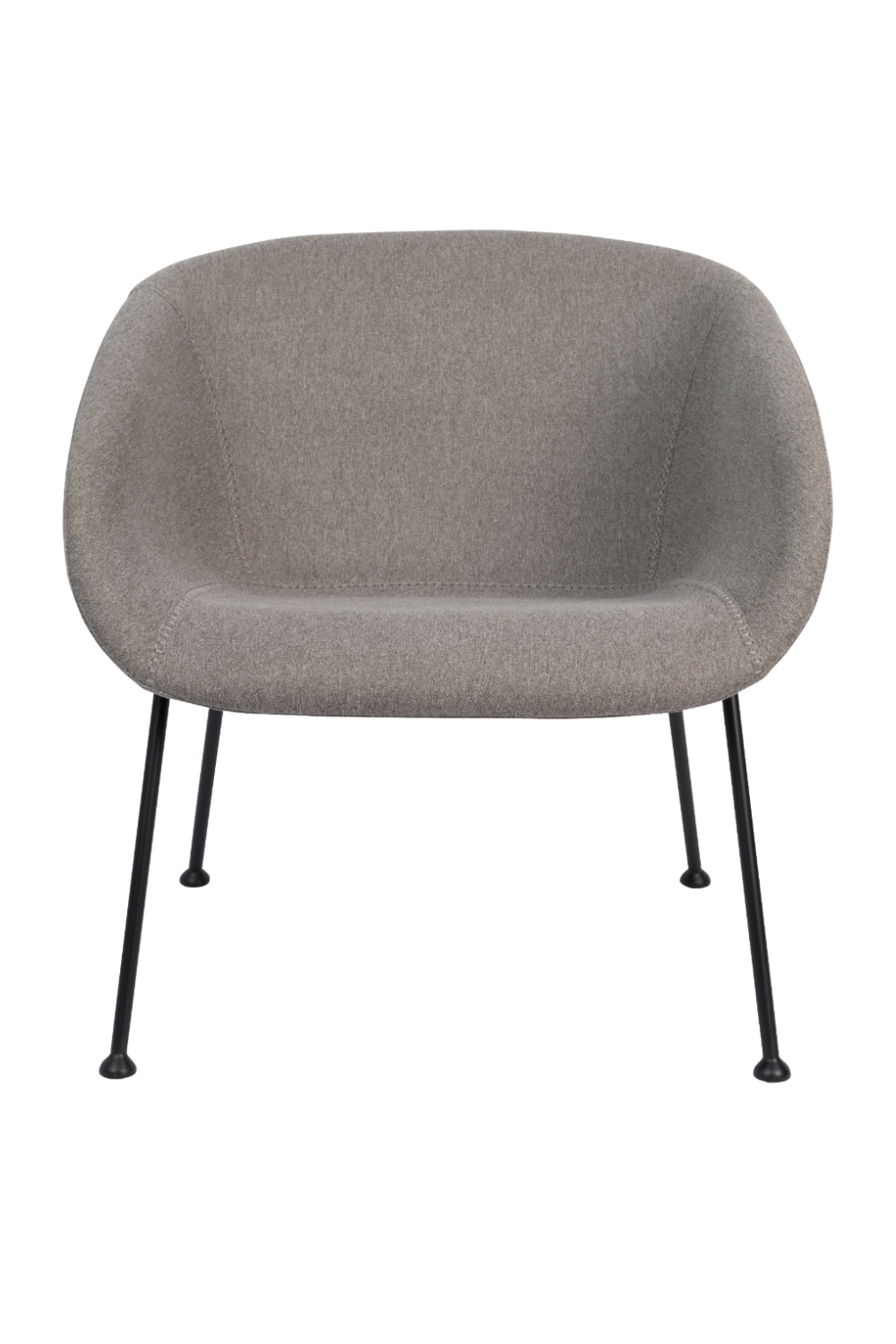Gray Upholstered Lounge Chair | Zuiver Feston | OROA.com
