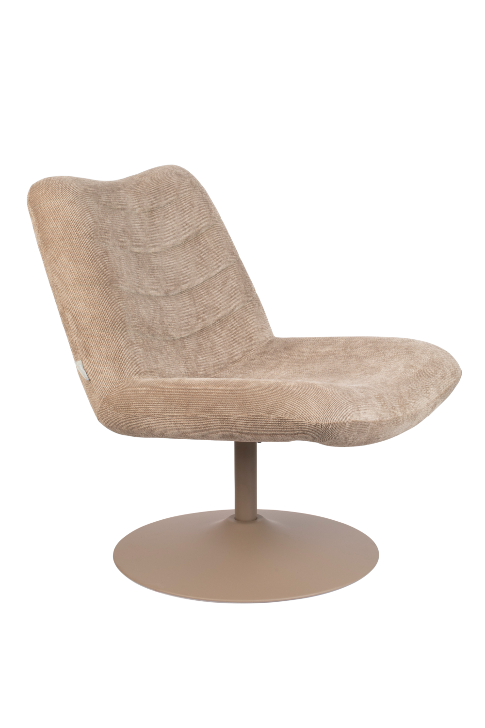 Upholstered Pedestal Lounge Chair | Zuiver Bubba | OROA.com