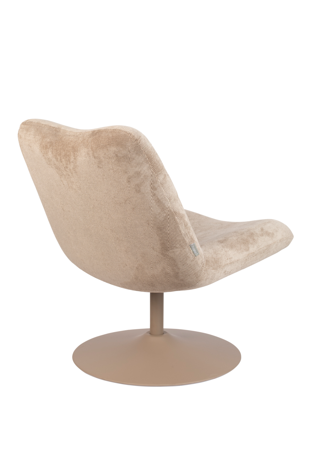Upholstered Pedestal Lounge Chair | Zuiver Bubba | OROA.com