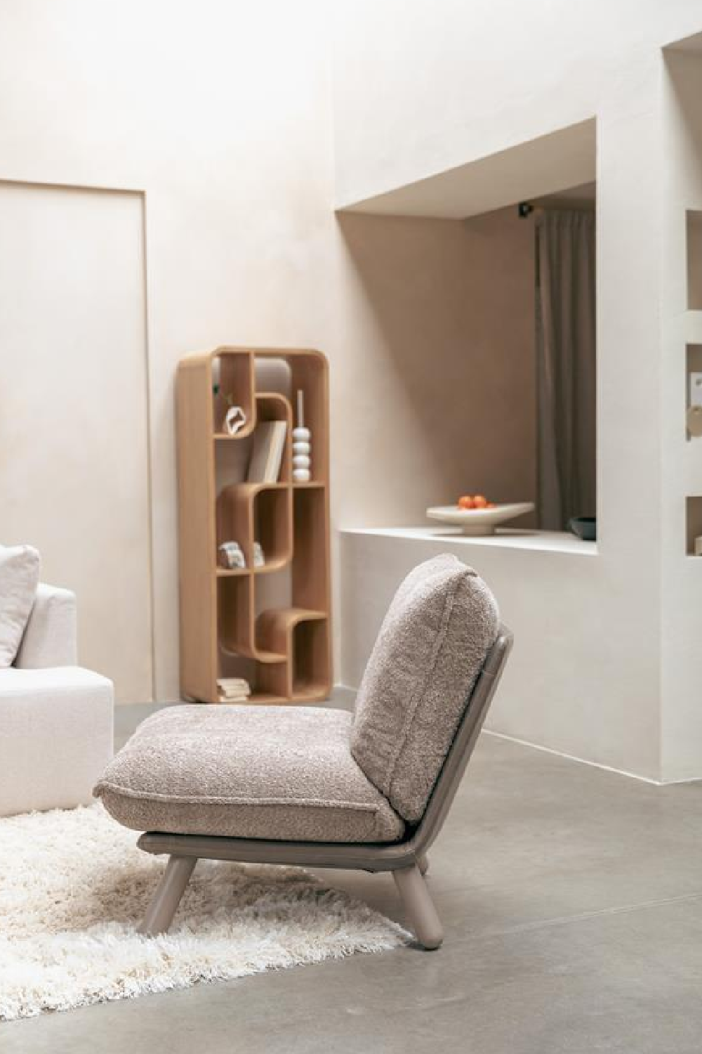 Beige Modern Lounge Chair | Zuiver Lazy Sack | OROA.com