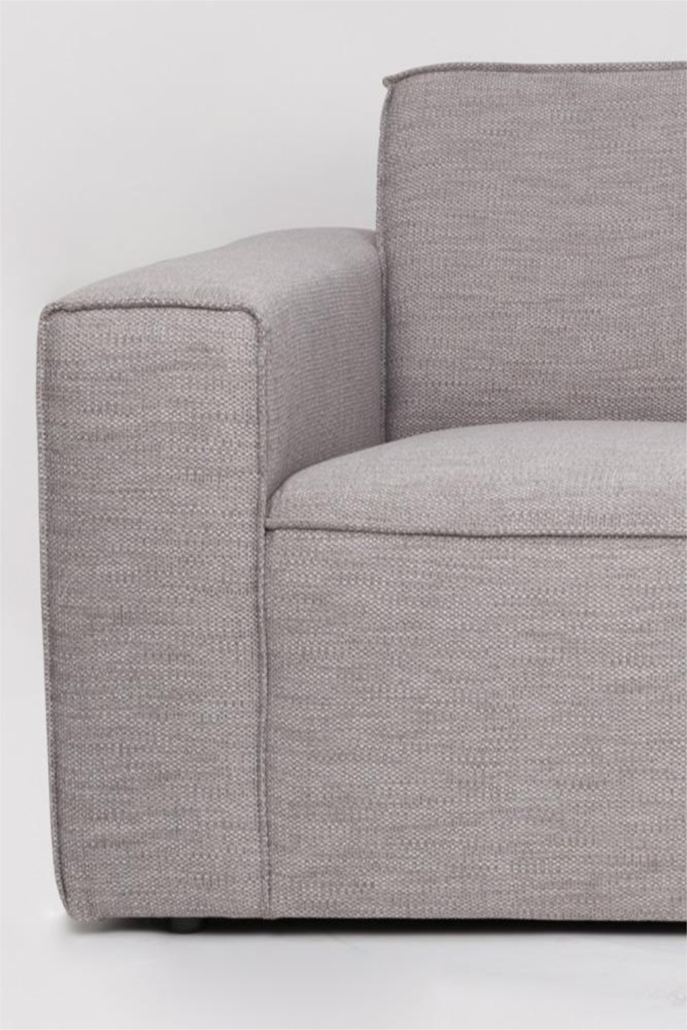 Gray Upholstered 2.5-Seater Sofa | Zuiver Bor | OROA.com