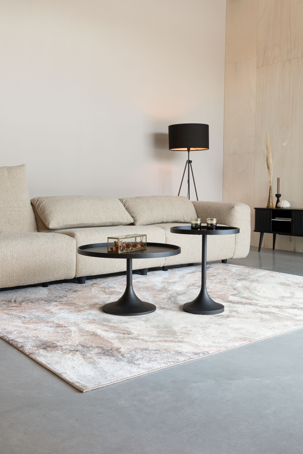 Mixed Fabric Upholstered Sofa | Zuiver Wings | OROA.com