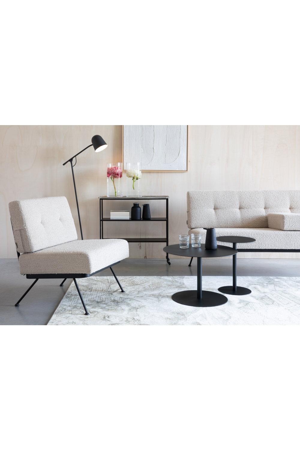 Beige Minimalist Sofa | Zuiver Bowie | OROA.com