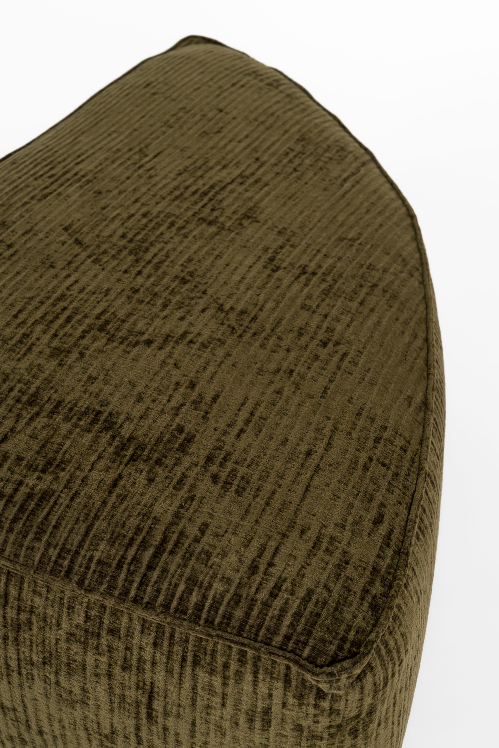 Green Upholstered Pouf | Zuiver Hunter | OROA.com