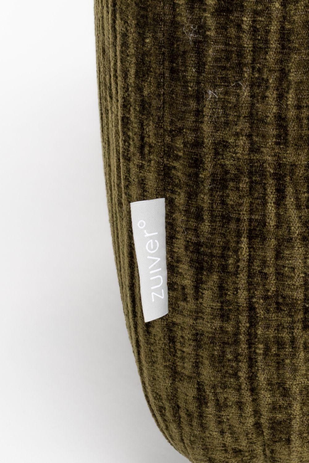 Green Upholstered Pouf | Zuiver Hunter | OROA.com