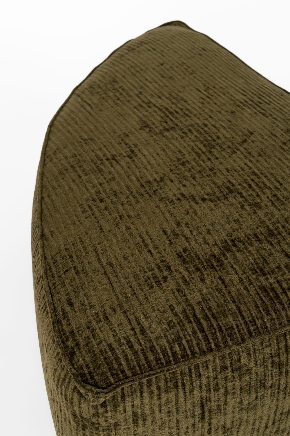 Green Upholstered Pouf | Zuiver Hunter | OROA.com