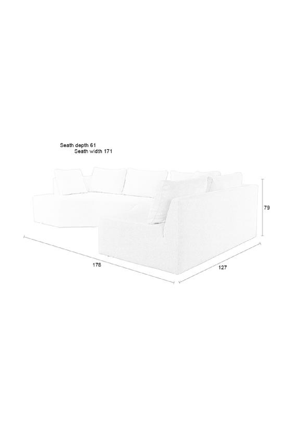 Modern Right Modular Sofa | Zuiver Prosper | OROA.com