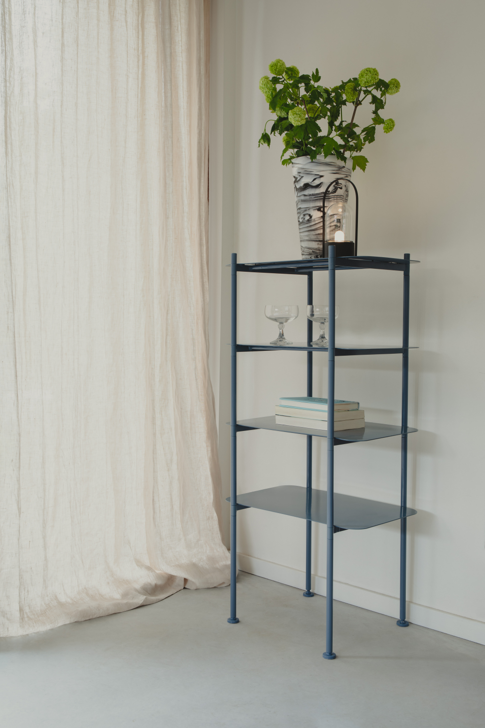 Blue Classic Shelf Cabinet | Zuiver River | OROA.com