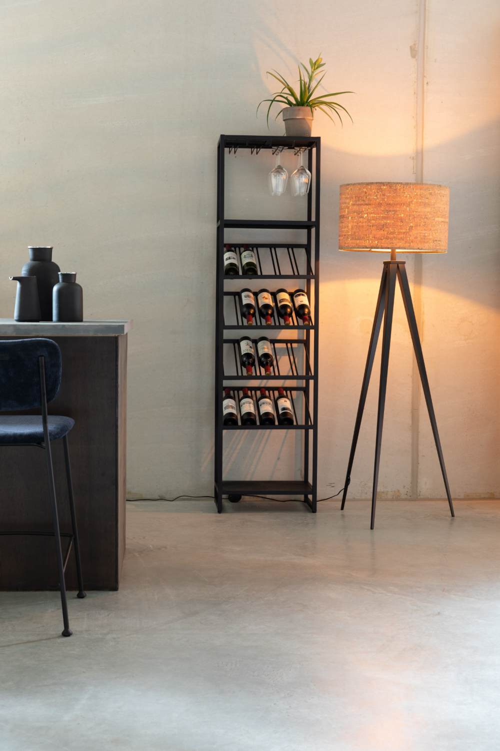 Black Wine Cabinet S | Oroa.com