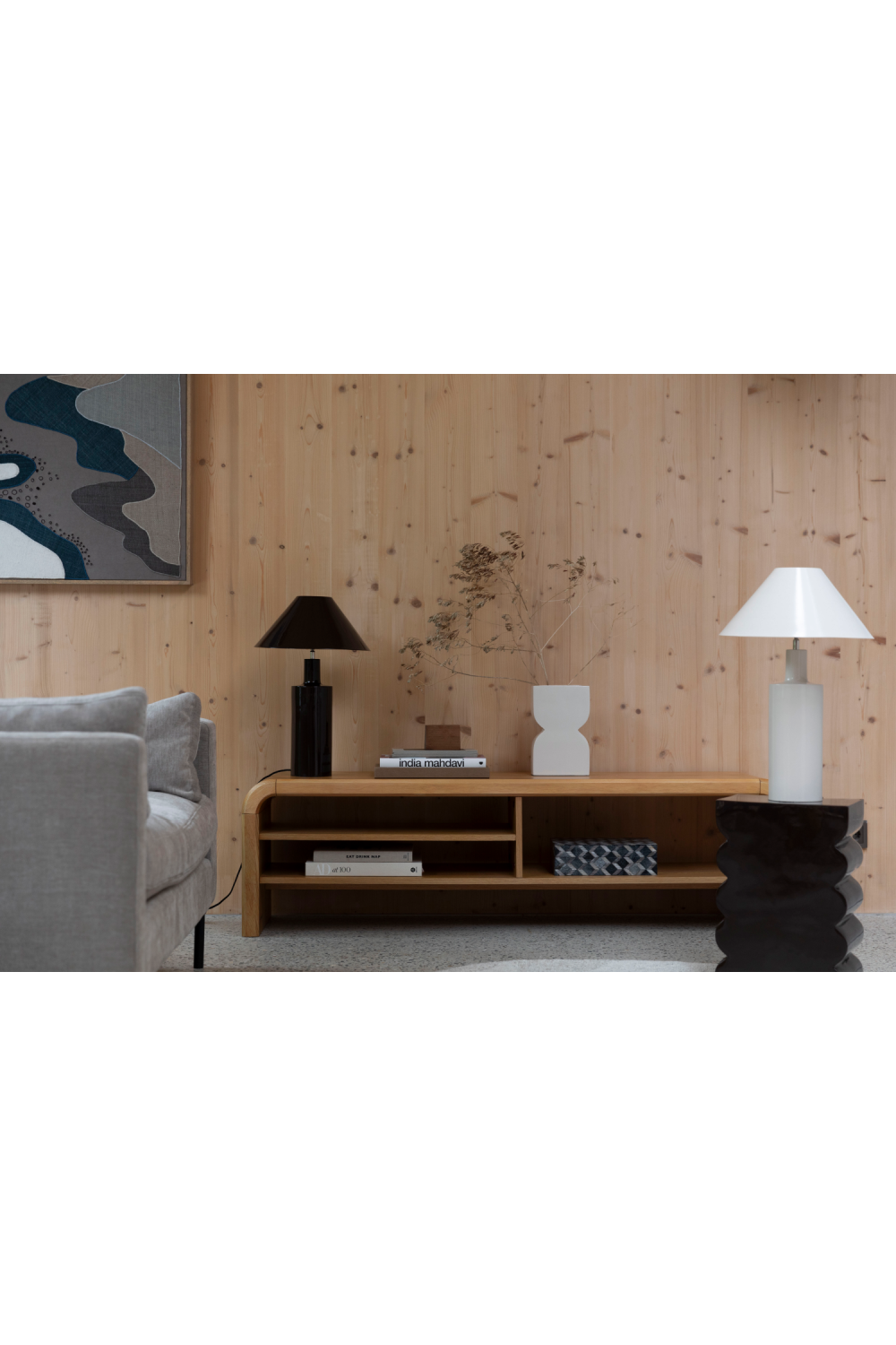 Oak Curved Sideboard | Zuiver Brave | OROA.com