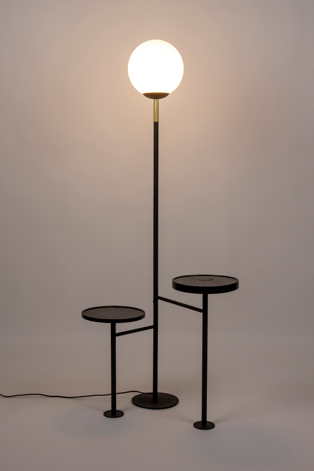Glass Orb Modern Floor Lamp | Zuiver Orion Charge | OROA.com