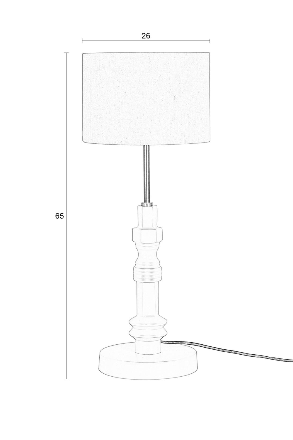 Modern Classic Table Lamp | Zuiver Totem | OROA.com