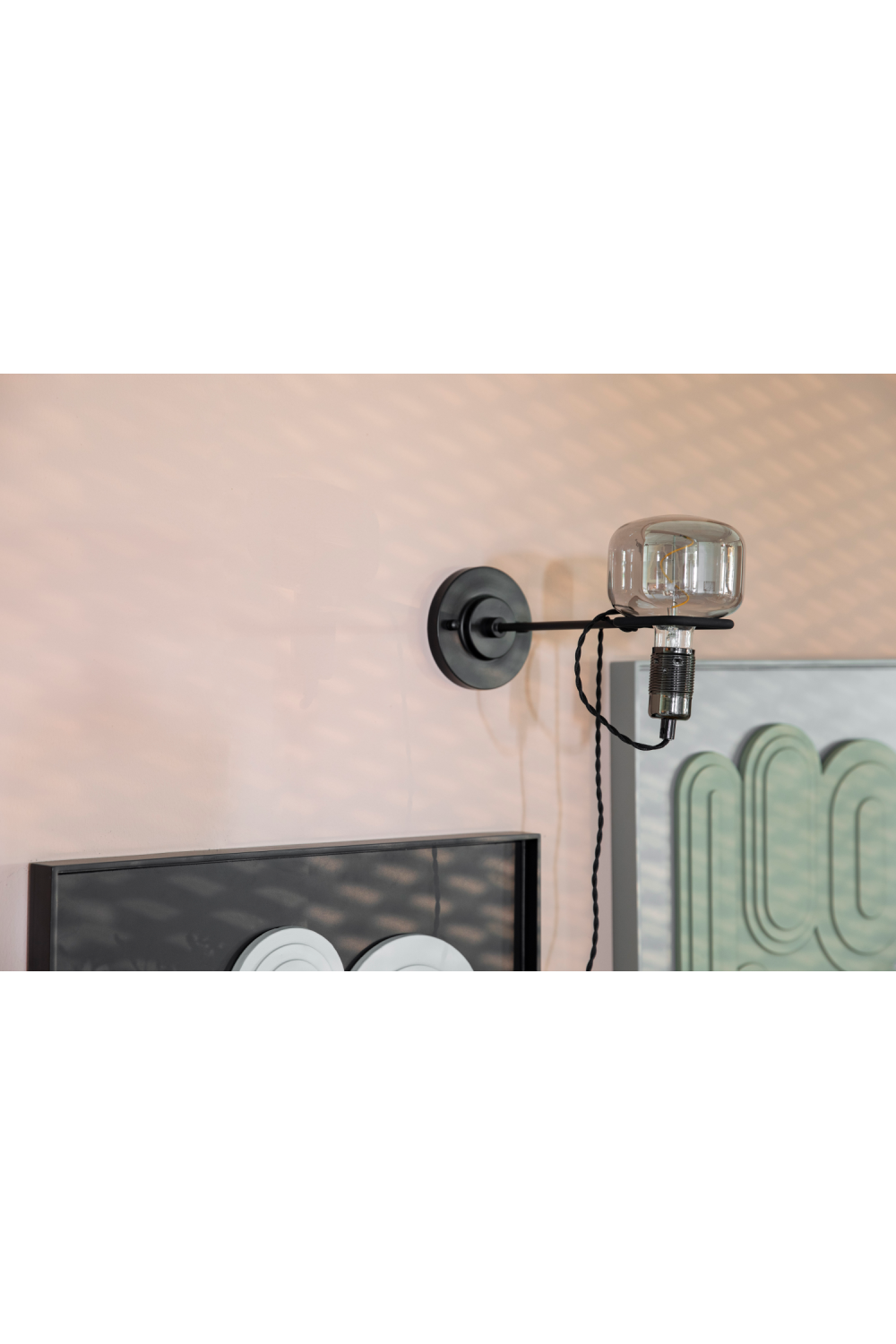 Clear Glass Industrial Wall Lamp | Zuiver Hazy | OROA.com