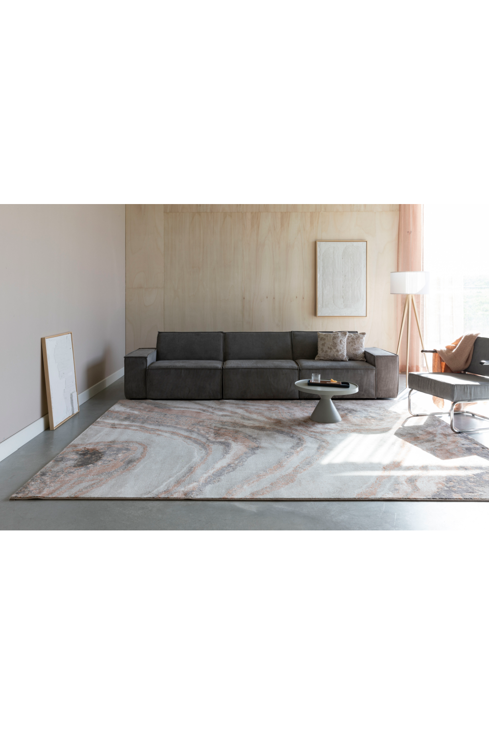Gray Contemporary Carpet | Zuiver Solar | OROA.com