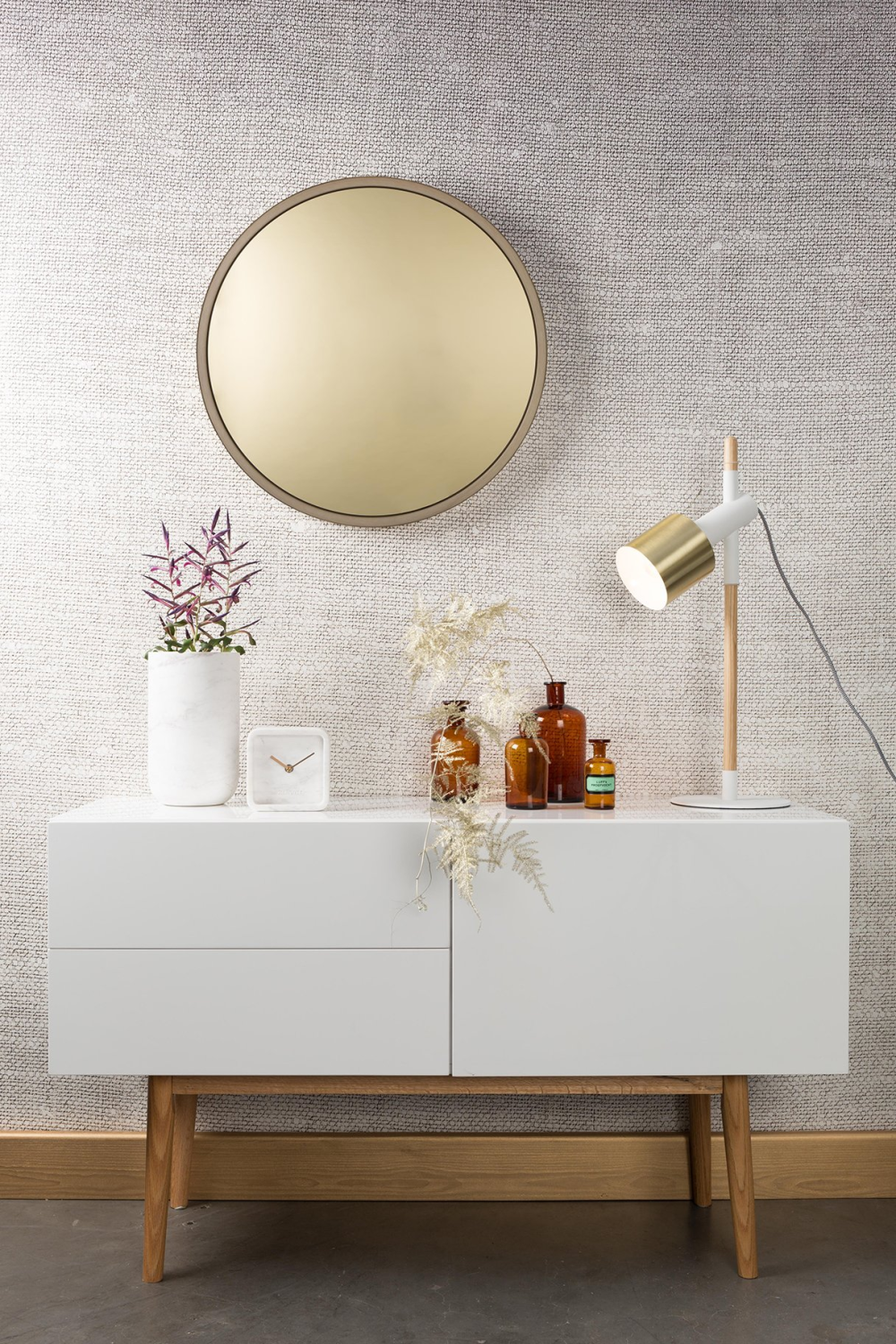 Cylindrical Marble Vase | Zuiver Fajen | Oroa.com