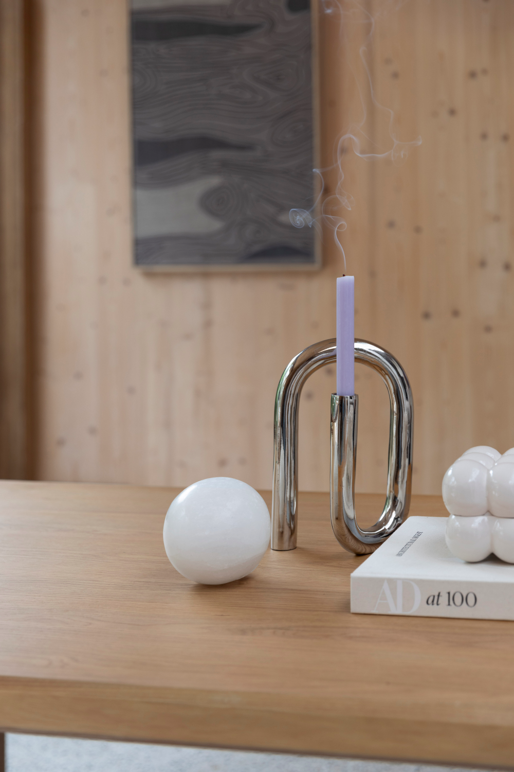 Aluminum Modern Candle Holder L | Oroa.com