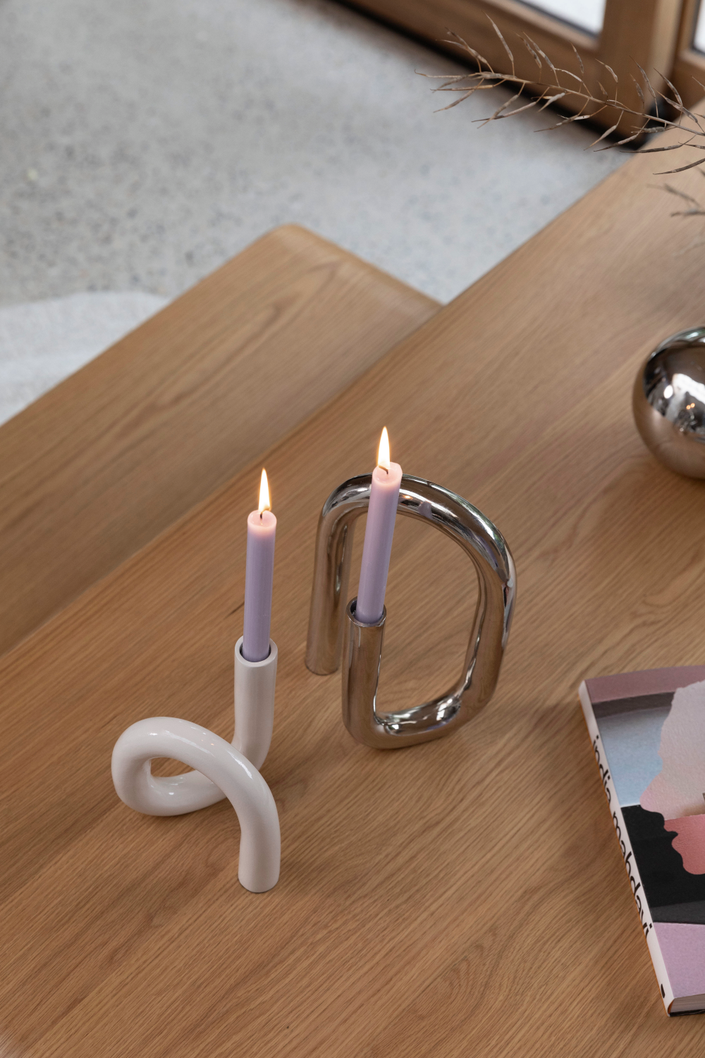 Aluminum Modern Candle Holder L | Zuiver Tubo | OROA.com