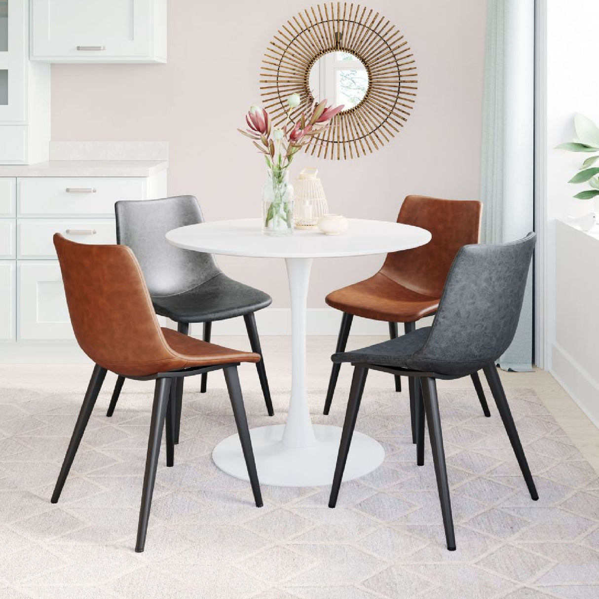 Round Pedestal Dining Table | OROA Modern Opus | Oroa.com