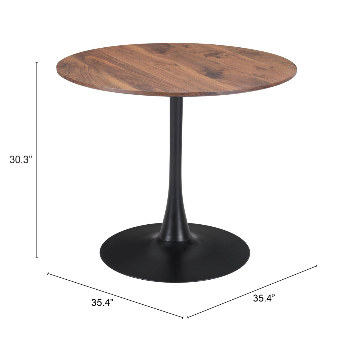 Wooden Pedestal Dining Table | OROA Modern Opus | Oroa.com