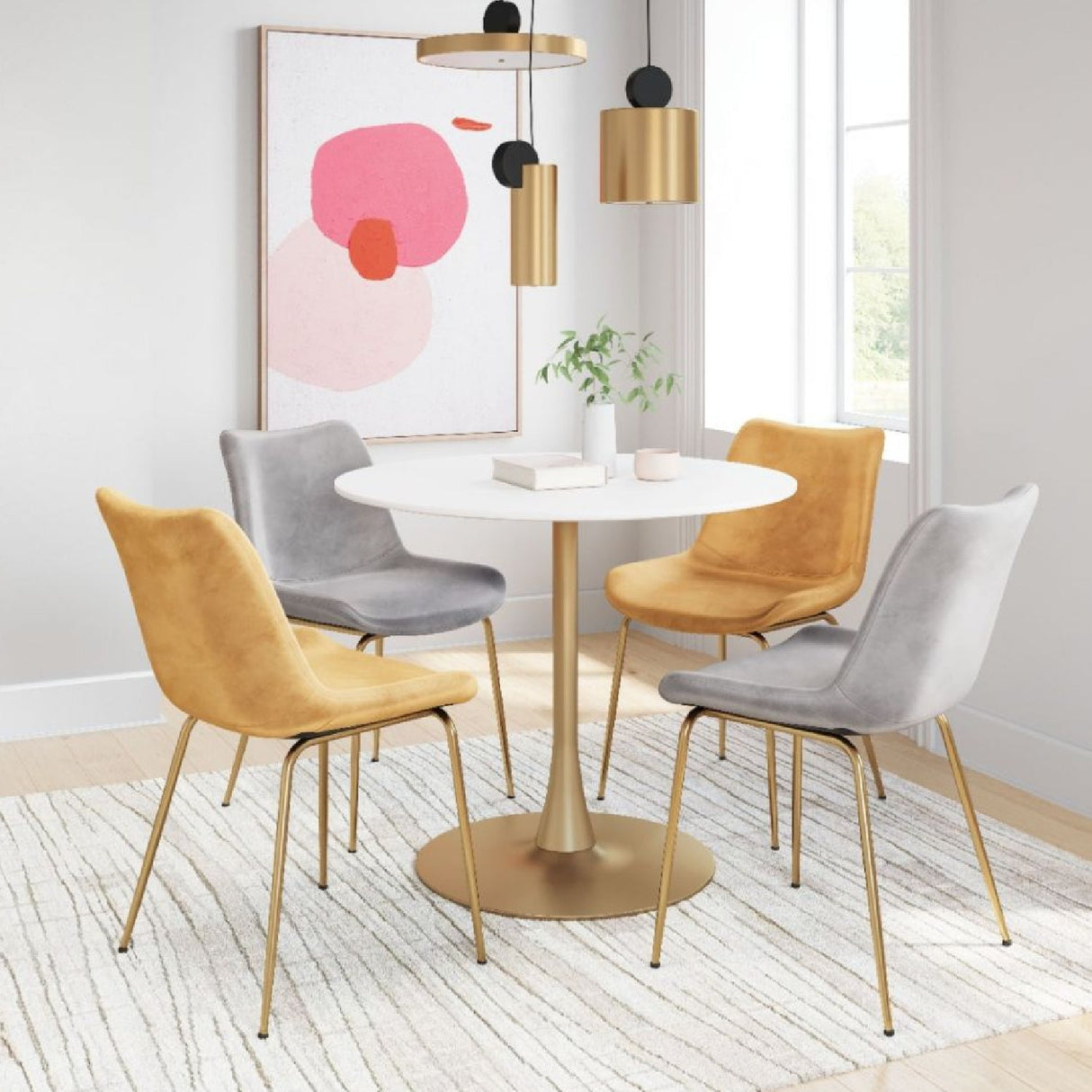 Round Pedestal Dining Table | OROA Modern Opus | Oroa.com