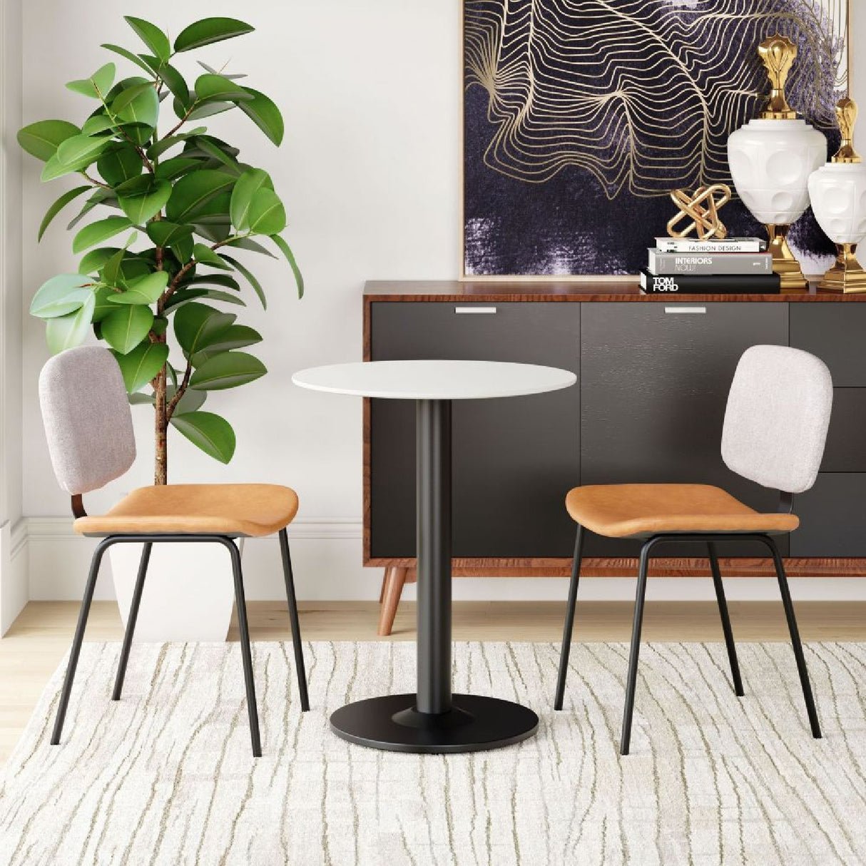White Bistro Table | OROA Modern Alto | Oroa.com