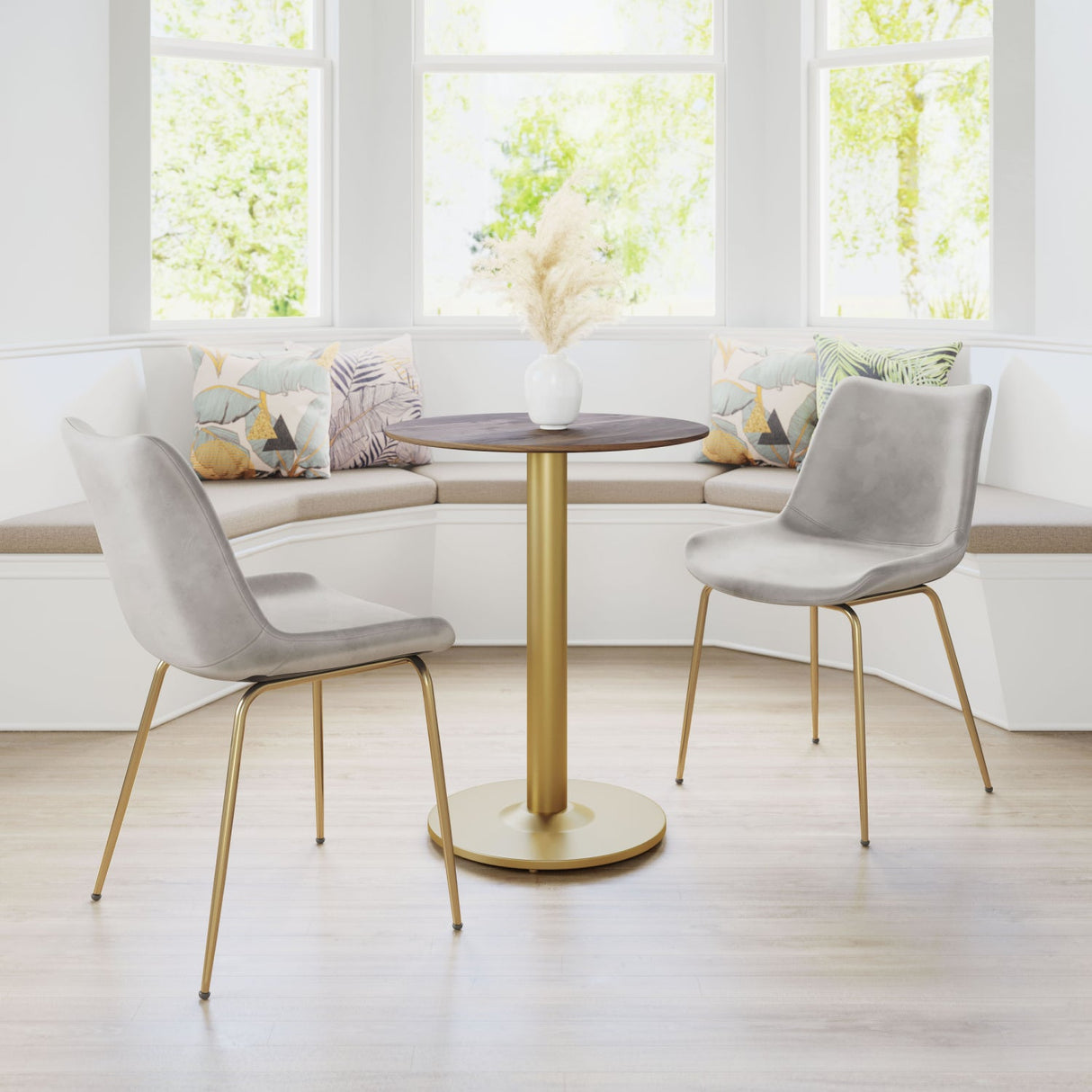 Brown Wooden Bistro Table | OROA Modern Alto | Oroa.com