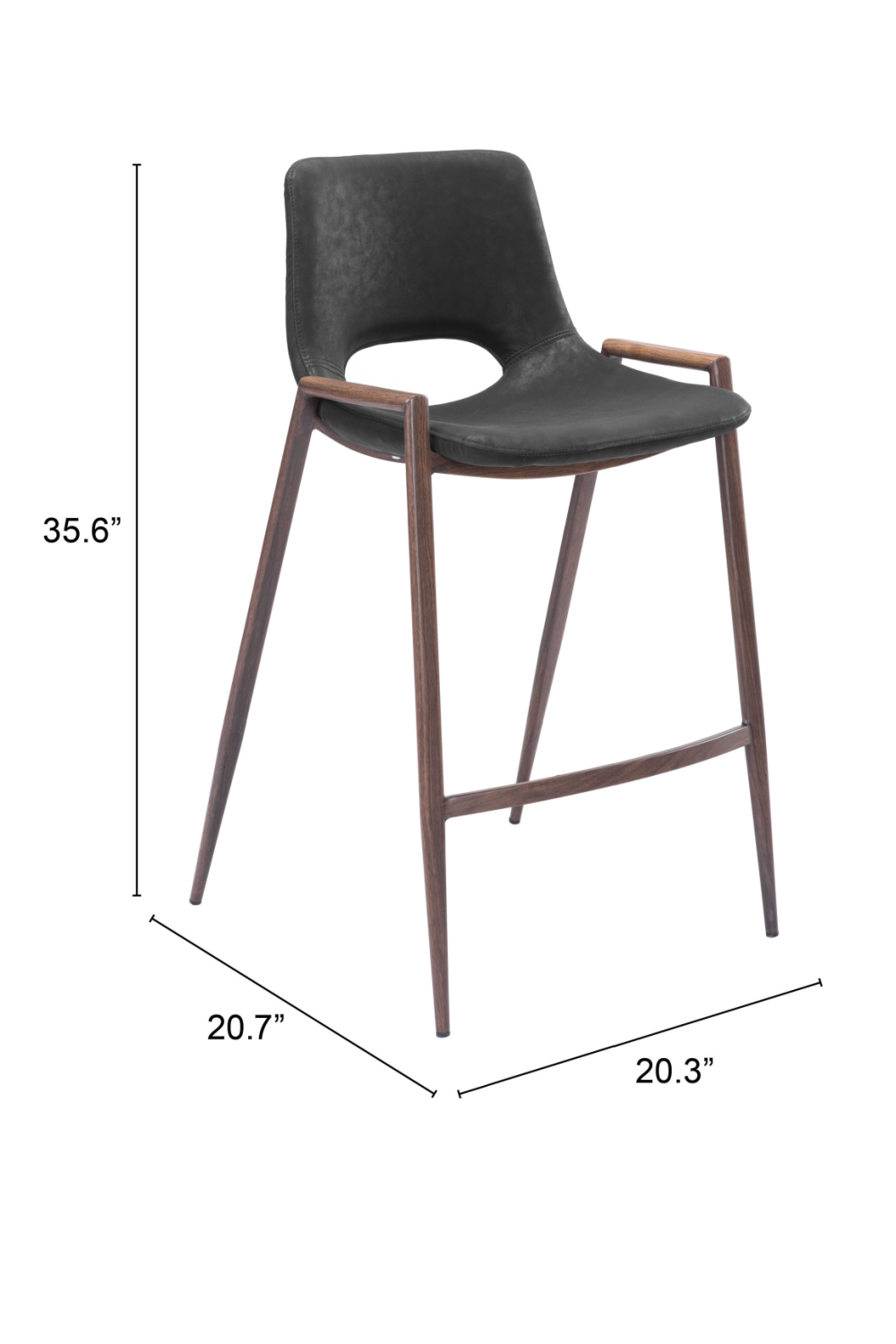 Leather Counter Stools (2) | Oroa.com