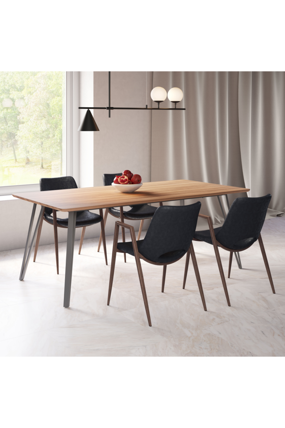 Leather Dining Chairs (2) | OROA Modern Desi | Oroa.com