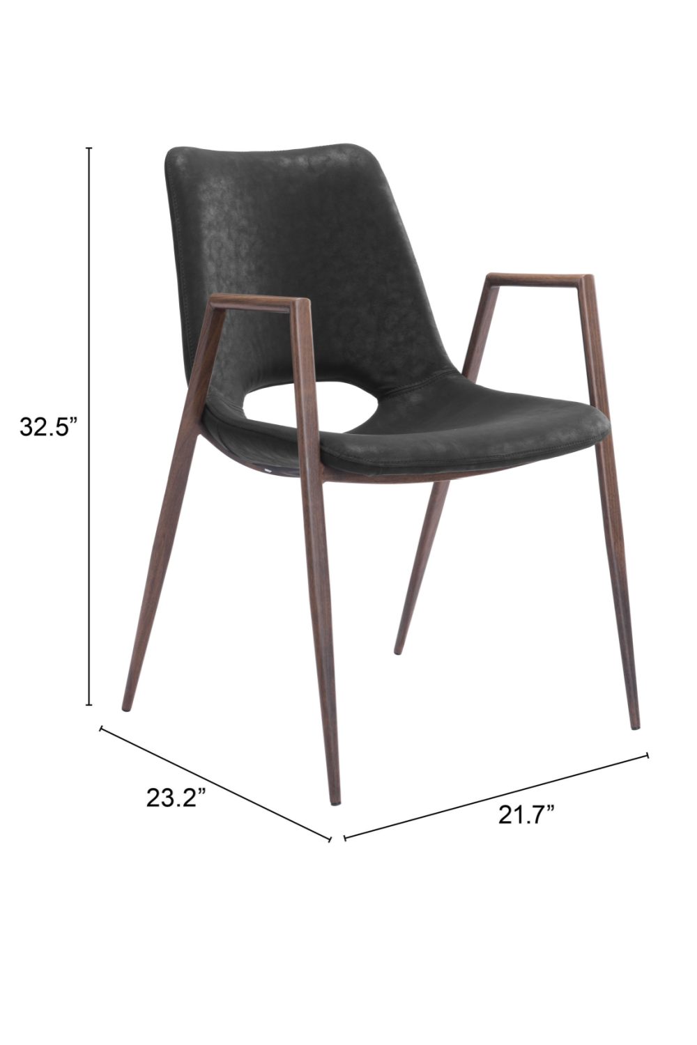 Leather Dining Chairs (2) | OROA Modern Desi | Oroa.com