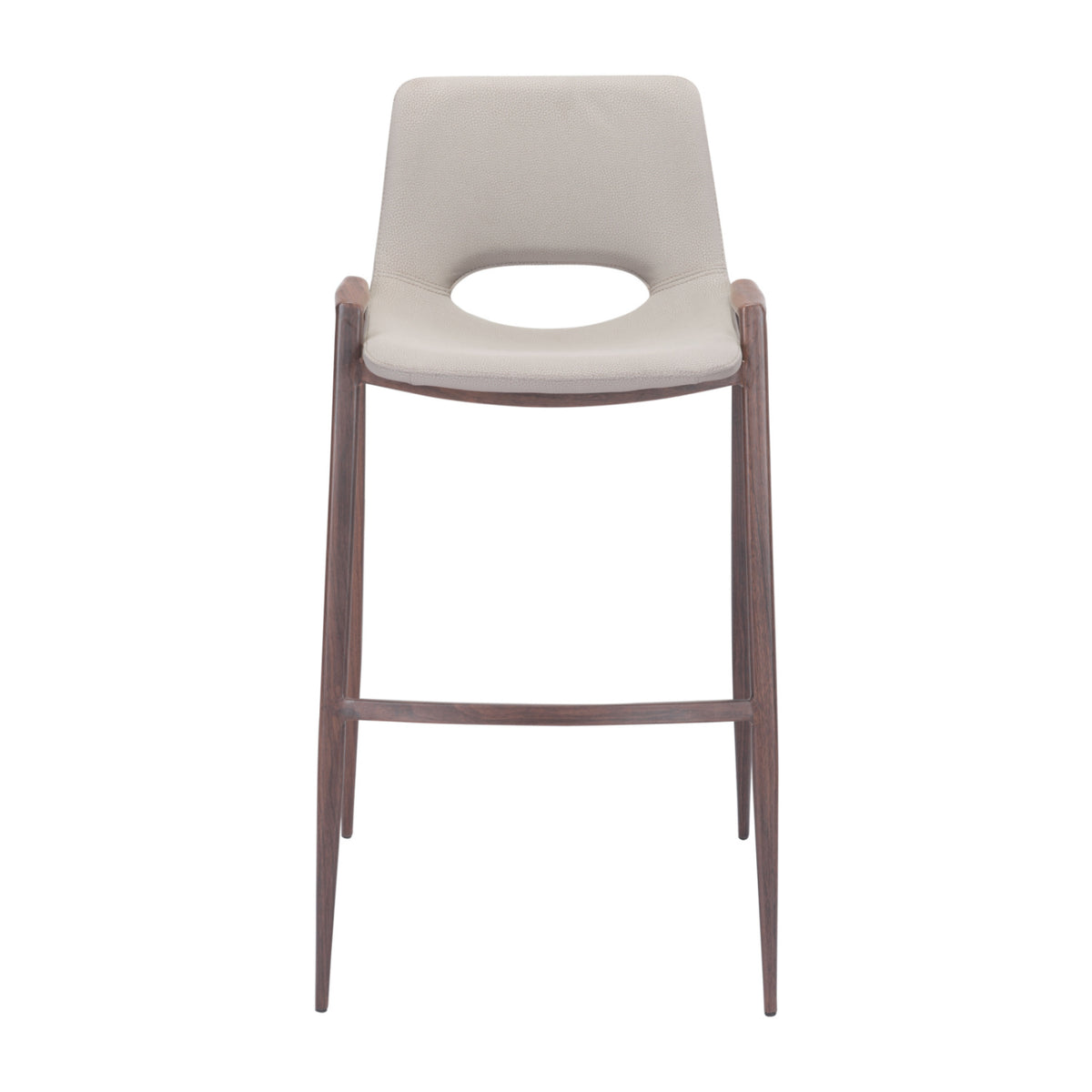 Leather Bar Stools (2) | OROA Modern Desi