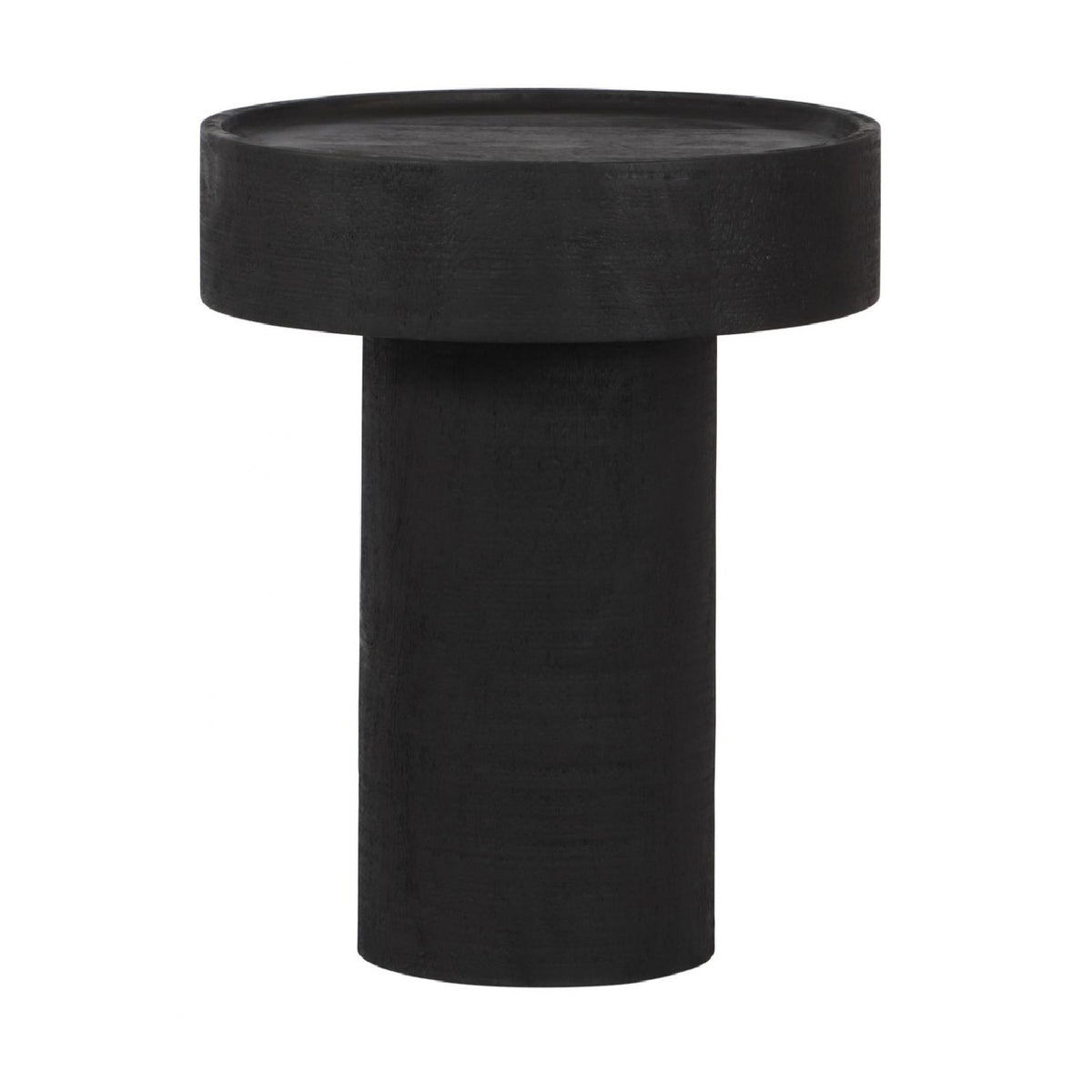 Black Wooden Side Table – Watson – angled view