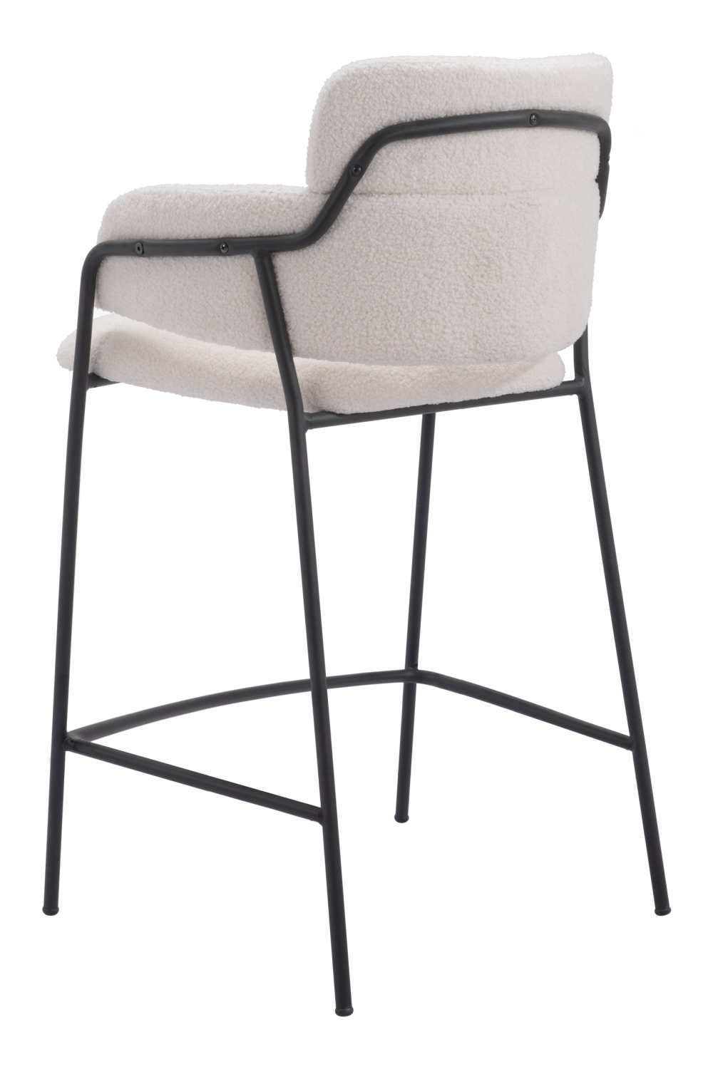 Shearling Style Counter Stools (2) | OROA Modern Marcel | Oroa.com