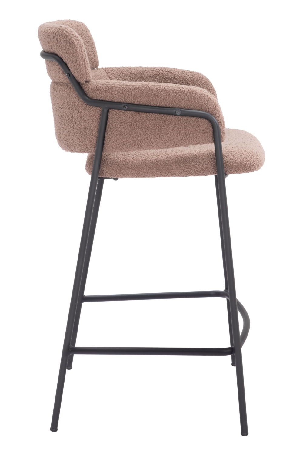 Shearling Style Counter Stools (2) | OROA Modern Marcel | Oroa.com
