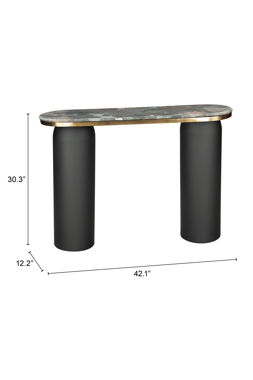 Black Marble Console Table | OROA Modern Luxor