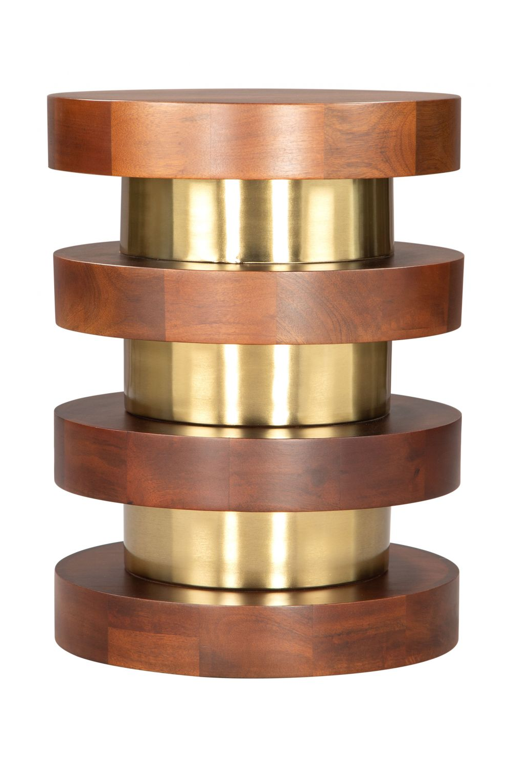 Acacia Wood Walnut Side Table | OROA Modern Marigot | OROA.com