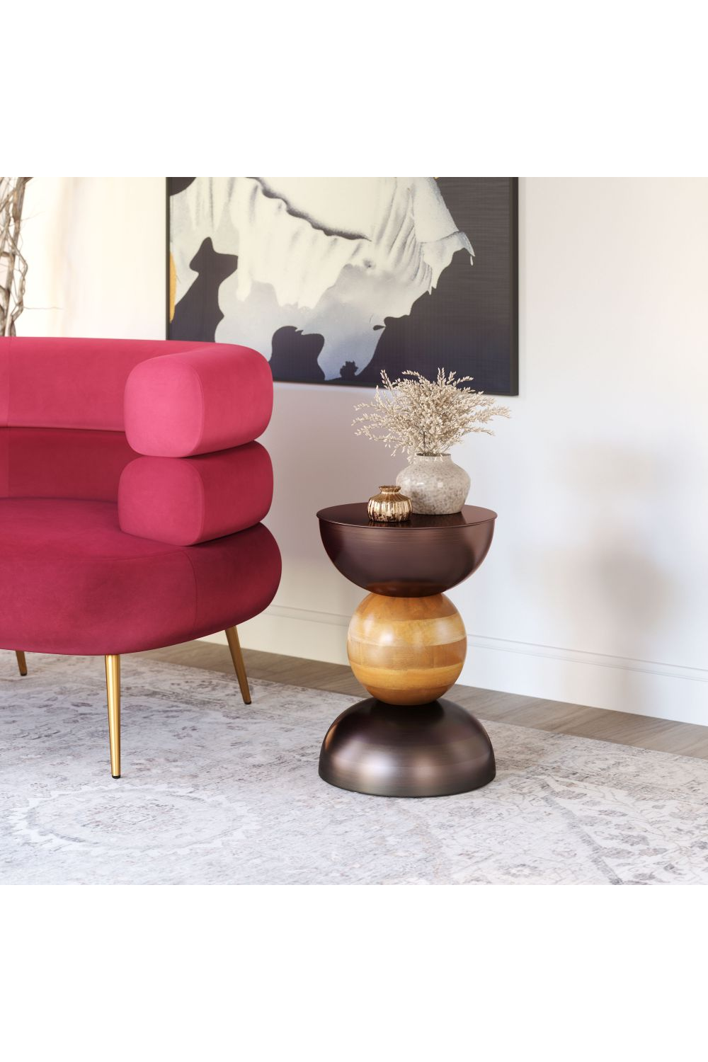 Stacked Bronze Side Table | OROA Modern Tripoli | Oroa.com