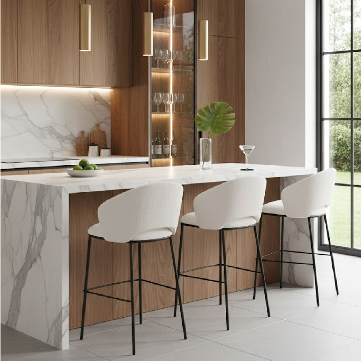 Teddy Fabric Bar Stool | Oroa.com