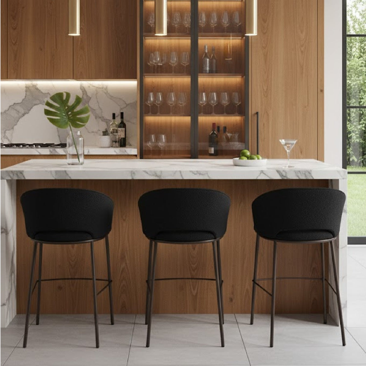 Teddy Fabric Bar Stool | OROA Modern Essen | Oroa.com